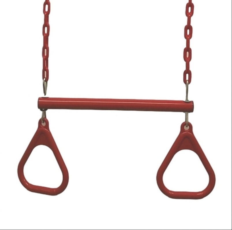 Hills Compatible Metal Trapeze with Rings - Red - by Playground ...