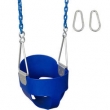 Slash Proof Junior Safety Full Bucket Seat on Chain- Blue