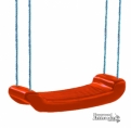 Rigid Plastic Swing Seat on Adjustable Rope