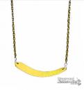 Strap Seat Moulded YELLOW with Coated Chains