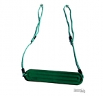 Ribbed Strap Seat GREEN with Adjustable Ropes