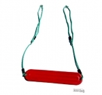 Ribbed Strap Seat RED with Adjustable Ropes